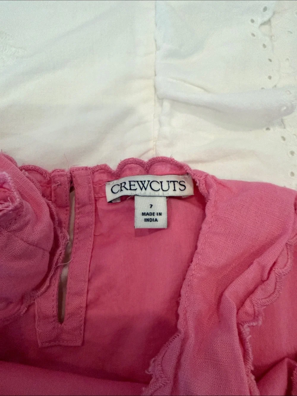 Crewcuts Girls Pink Scalloped Tank & Skirt Set